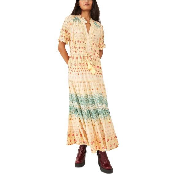 Free People Rare Feeling Maxi Dress Size XS Excellent Condition - Picture 11 of 11